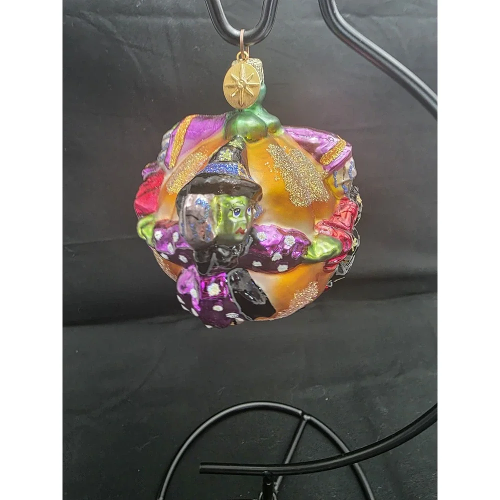 Christopher Radko Crone Capades 01-0162-0 Witches Pumpkin Halloween Ornament 4